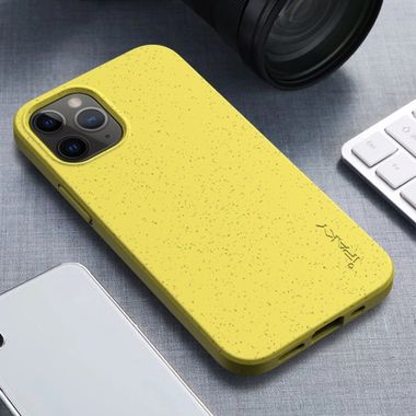 Gumený kryt na iPhone 12 Mini - Žltá