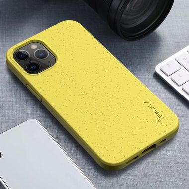 Gumený kryt na iPhone 12 Pro Max - Žltá