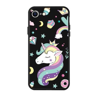 Gumený kryt na iPhone SE (2020) - Candy Unicorn
