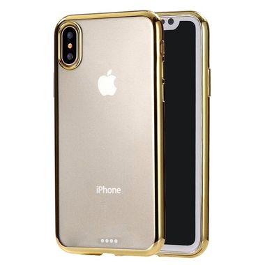 Gumený kryt na iPhone X/XS - Zlatý