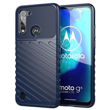Gumený kryt na Motorola Moto G8 Power Lite - Modrý