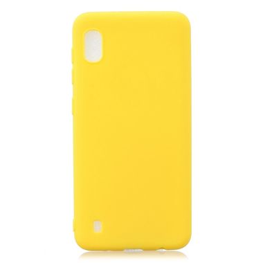 Gumený kryt na Samsung Galaxy A10 - Žltý