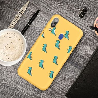 Gumený kryt na Samsung Galaxy A30 - Yellow Dinosaurs