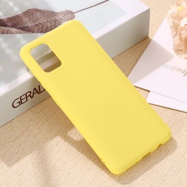 Gumený kryt na Samsung Galaxy A41 - Žltý