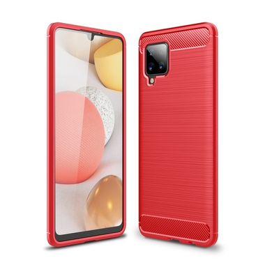 Gumený kryt na Samsung Galaxy A42 5G - Červená