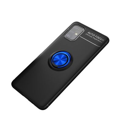 Gumený kryt na Samsung Galaxy A51 - Black+Blue