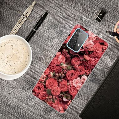 Gumený kryt na Samsung Galaxy A72 5G - Many Red Roses
