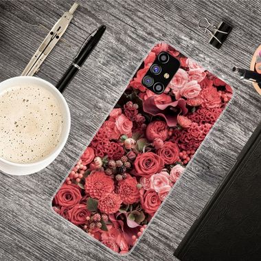 Gumený kryt na Samsung Galaxy M51 - Many Red Roses