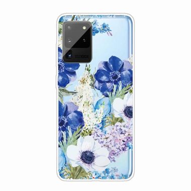 Gumený kryt na Samsung Galaxy Note 20 Ultra - Blue White Roses