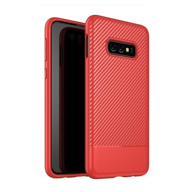 Gumený kryt na Samsung Galaxy S10e - Červená