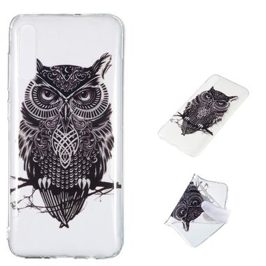 Gumený kryt Owl Pattern Highly Transparent TPU na Samsung Galaxy A70