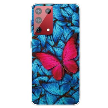 Gumený kryt Painted na Samsung Galaxy S21 Ultra 5G - Big Red Butterfly