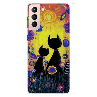 Gumený kryt PAINTED na Samsung Galaxy S22 5G - Oil Painting Black Cat