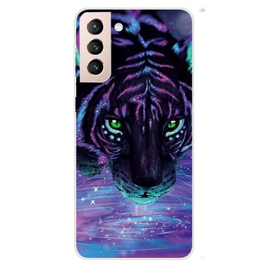Gumený kryt PAINTED na Samsung Galaxy S22 5G - Purple Tiger