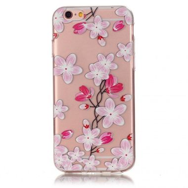Gumený kryt Pink Flowers na iPhone 6