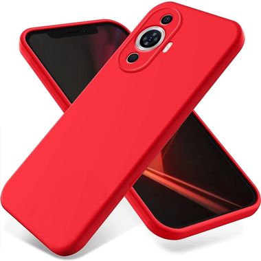 Gumený kryt Pure Color na Huawei Nova 11 – Červená