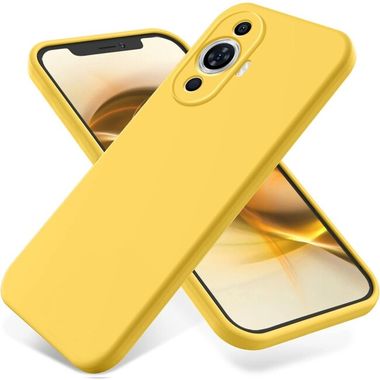 Gumený kryt Pure Color na Huawei Nova 11 – Žltá