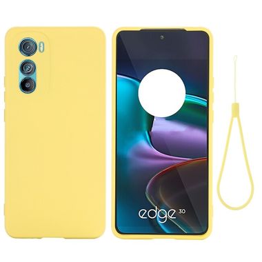 Gumený kryt Pure Color na Motorola Edge 30 - Žltá