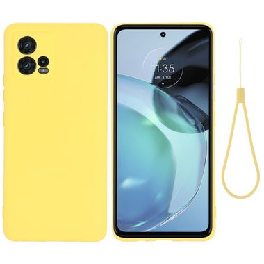 Gumený kryt Pure Color na Motorola Moto G72 - Žltá