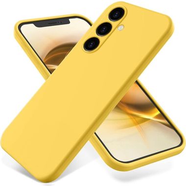 Gumený kryt Pure Color na Samsung Galaxy S23 FE - Žltá
