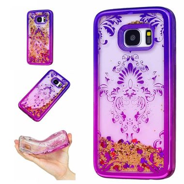 Gumený kryt Purple Flower na Samsung Galaxy S7 -