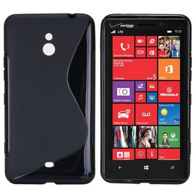 Gumený kryt S Line na Nokia Lumia 1320 - čierna