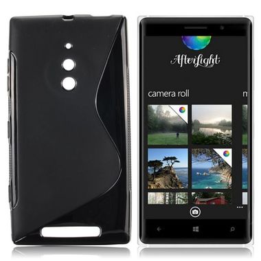 Gumený kryt S Line na Nokia Lumia 830 - čierna