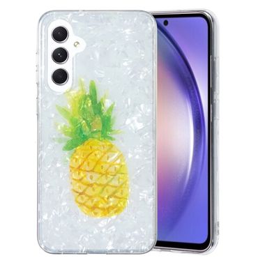 Gumený kryt Shell Pattern na Samsung Galaxy A24 - Pineapple