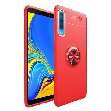 Gumený kryt Shockproof TPU na Samsung Galaxy A7 (2018)-červená