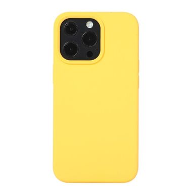 Gumený kryt SILICONE na iPhone 14 Pro Max - Žltá