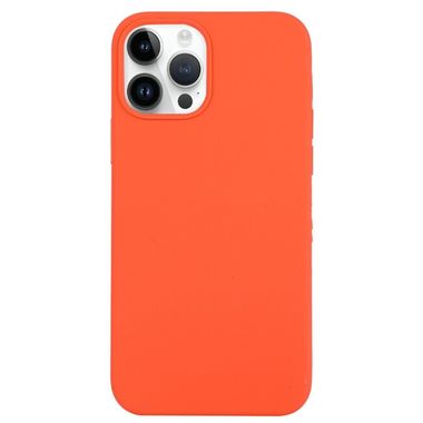 Gumený kryt SILICONE na iPhone 14 Pro - Oranžová