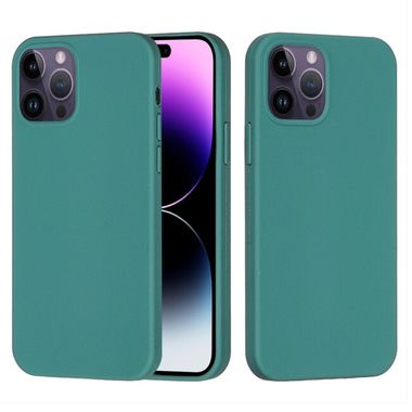 Gumený kryt SILICONE na iPhone 14 Pro - Pine Needle Green