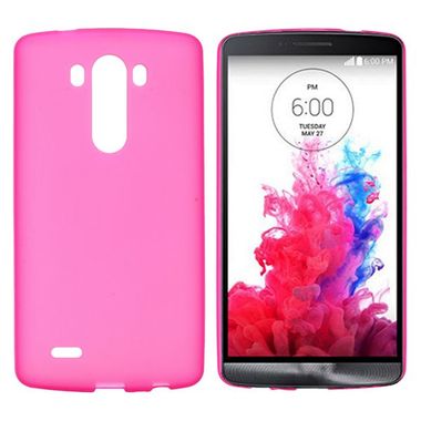 Gumený kryt Simply Style na LG G3 - rúžová