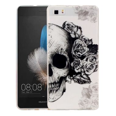 Gumený kryt Skull na Huawei P8 Lite