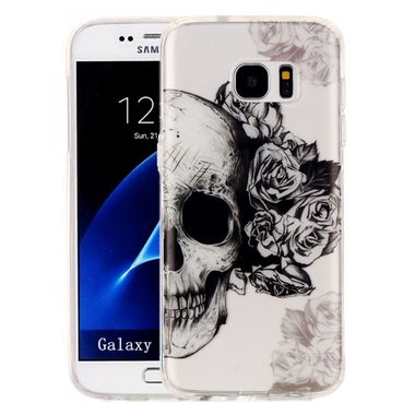 Gumený kryt Skull na Samsung Galaxy S7 Edge