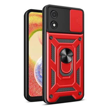 Gumený kryt Sliding Camera na Moto E13 - Červená