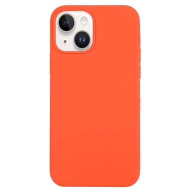 Gumený kryt SOLID na iPhone 14 Plus – Oranžová