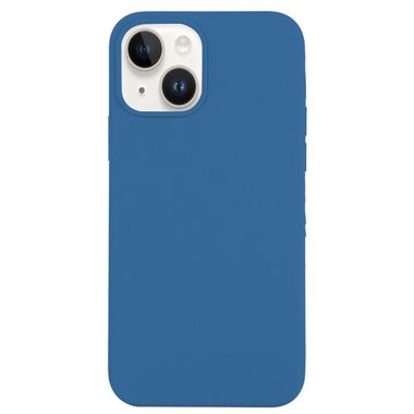 Gumený kryt SOLID na iPhone 14 Plus – Morská modrá