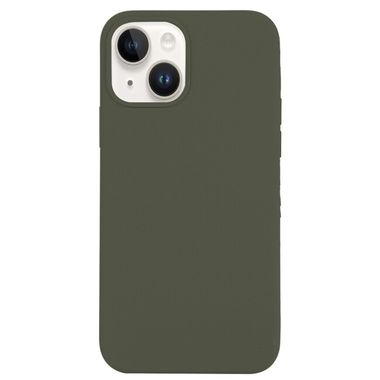 Gumený kryt SOLID na iPhone 14 Plus – Olivovo zelená