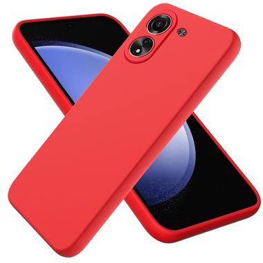 Gumený kryt Solid na Xiaomi Redmi 13C - Červená