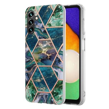 Gumený kryt SPLICING na Samsung Galaxy A54 5G - Modrozelená