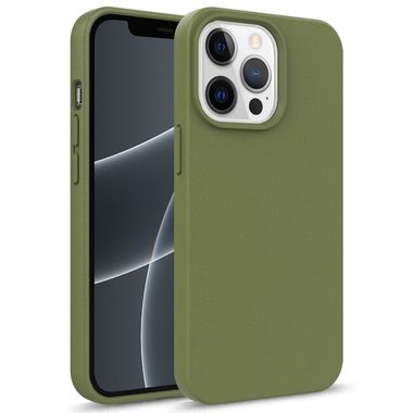 Gumený kryt STARRY na iPhone 13 Pro - Army zelená