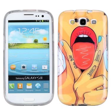 Gumený kryt Tongue Fingers na Samsung Galaxy S3