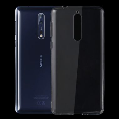 Gumený kryt Ultra-thin na Nokia 8- Transparent