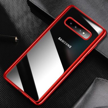 Gumený kryt US-BH487 na Samsung Galaxy S10 - červená