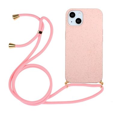 Gumený kryt WHEAT na iPhone 15 - Ružová