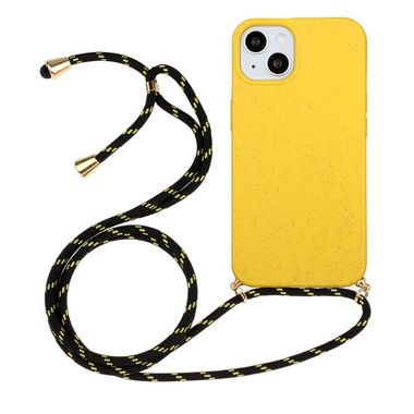 Gumený kryt WHEAT na iPhone 15 - Žltá