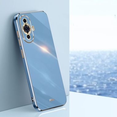 Gumený kryt XINLI Straight Edge na Huawei Nova 11 – Nebeská modrá