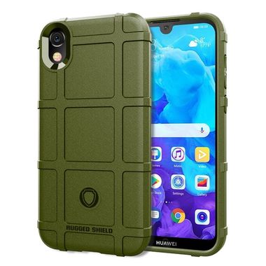 Gumený Shockproof na Huawei Y5 (2019) - army zelená