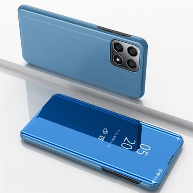 Knižkové puzdro Electroplating Mirror na Honor X8 4G - Modrá